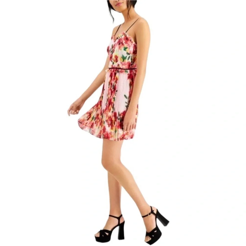 Anthropologie Foxiedox Floral Pleated Dress
